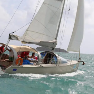 sailboat at le Robert