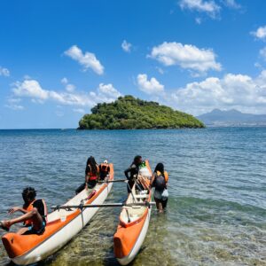 Dugout canoe trip in Martinique